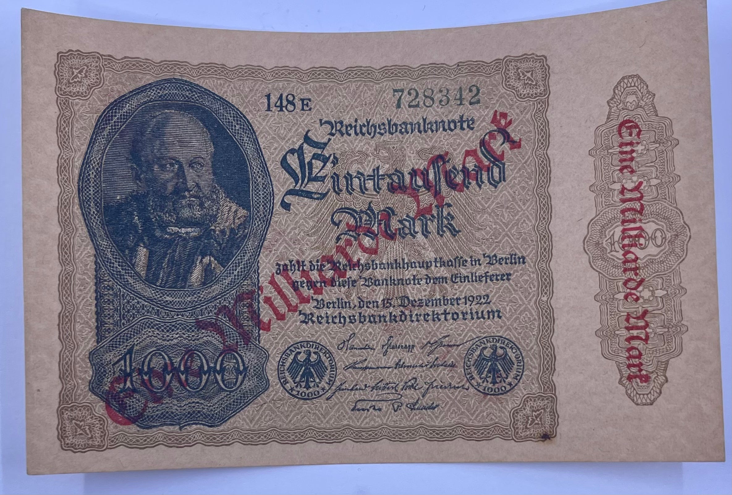 Germany 1923 1 Billion Mark Mark P-113 UNC World Banknote Cool Coins & Notes 