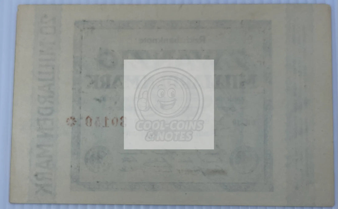 Germany 1923 20 Billion Mark P118 AU, World Banknote Currency - Cool Coins & Notes