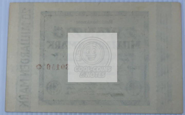 Germany 1923 20 Billion Mark P118 AU, World Banknote Currency - Cool Coins & Notes