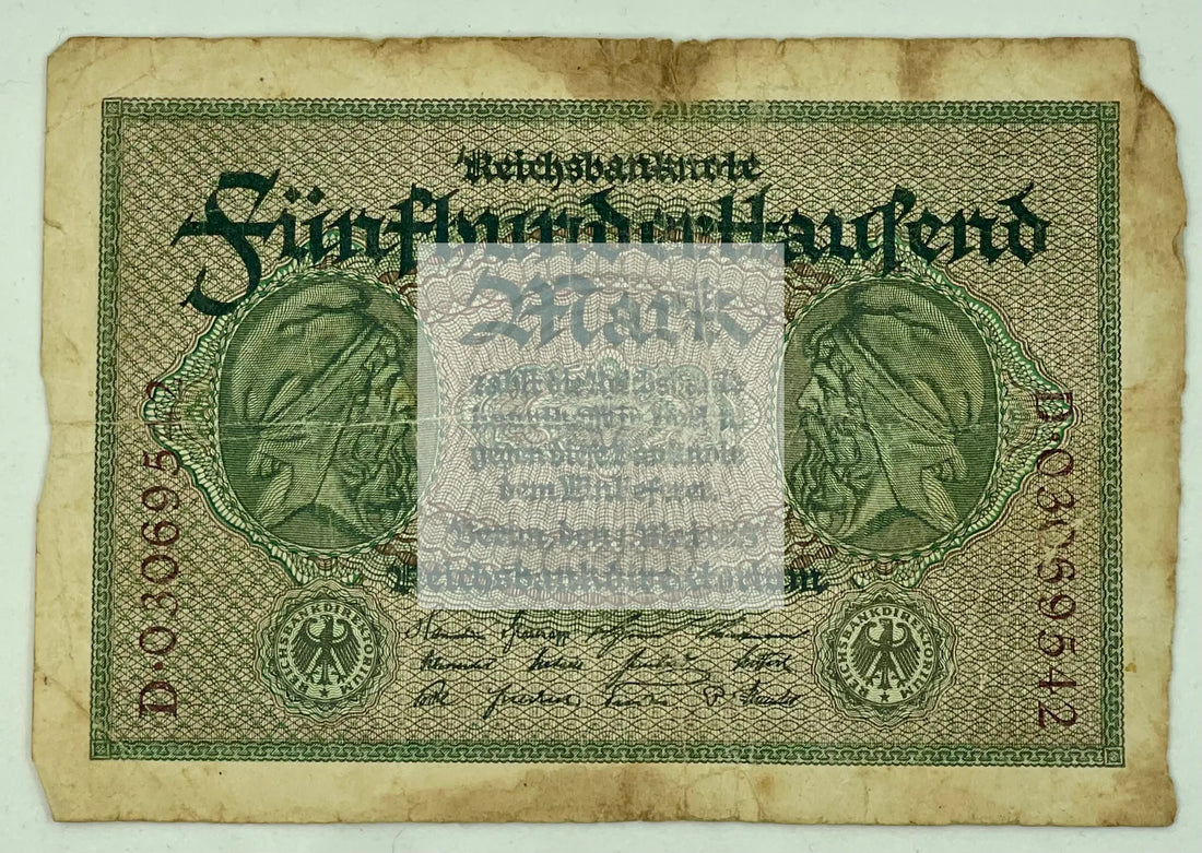 Germany 1923 500,000 P-88b.5 ,Used Banknote - Cool Coins & Notes