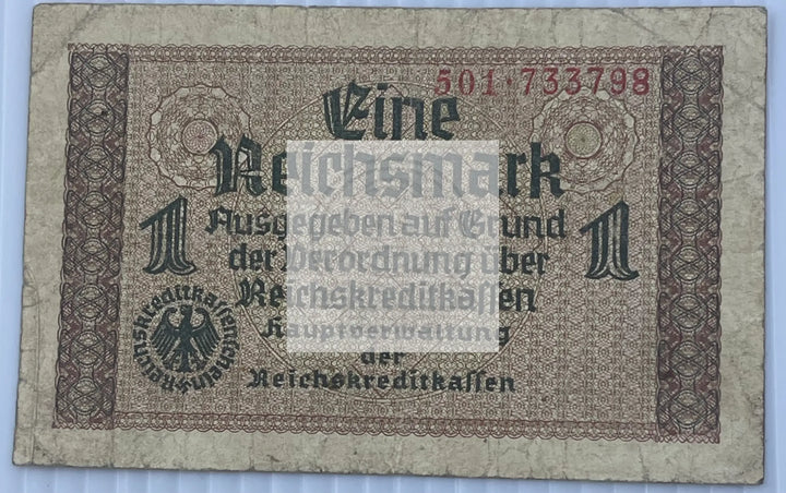 Germany 1939-34 1 Reichsmark P-R136b Occupied Territories World Banknote Currenc - Cool Coins & Notes