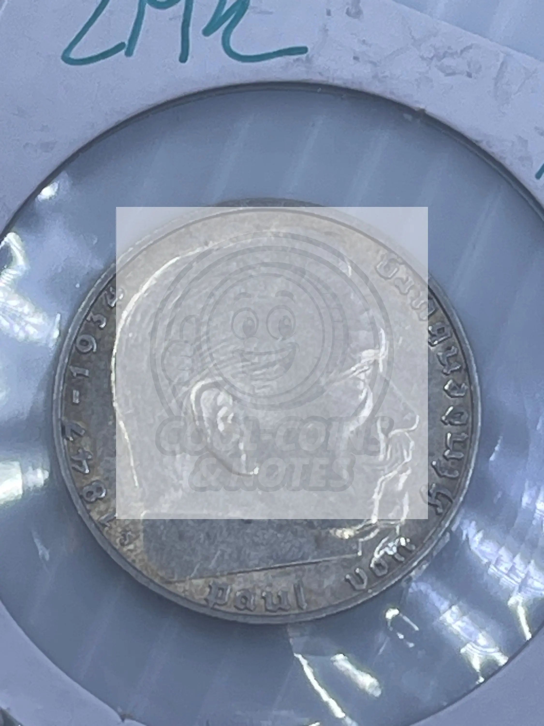 Germany 1939 J 2 Mark KM 93 WW2 Silver Coin Third Reich Reichsmark - Cool Coins & Notes