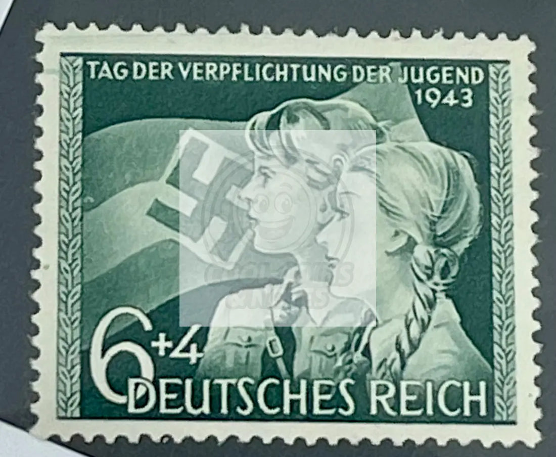 Germany 1943, Youth day 1v Stamp - Cool Coins & Notes
