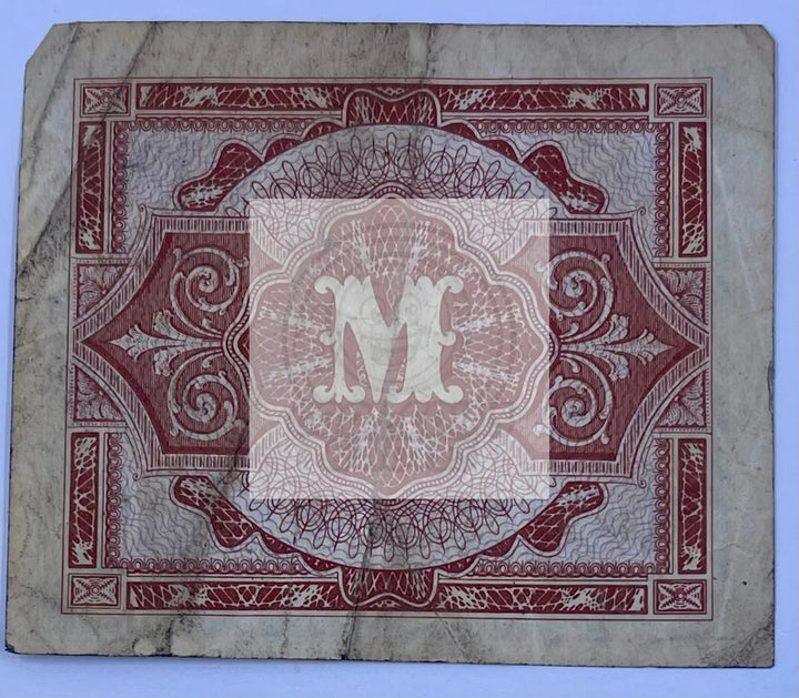 Germany 1944 1/2 Mark P-191 Used MPC WW2 World Banknote Currency Cool Coins & Notes 