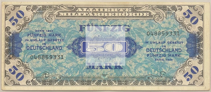Germany 1944 50 Mark P-196d MPC WW2, Used World Banknote - Cool Coins & Notes