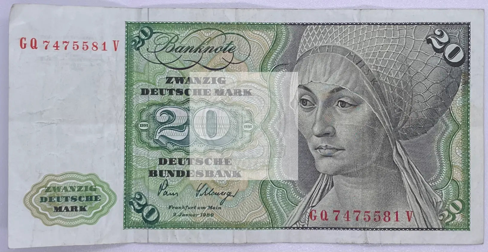 Germany 20 Deutsche Mark 1970 P 32 a Banknote - Cool Coins & Notes