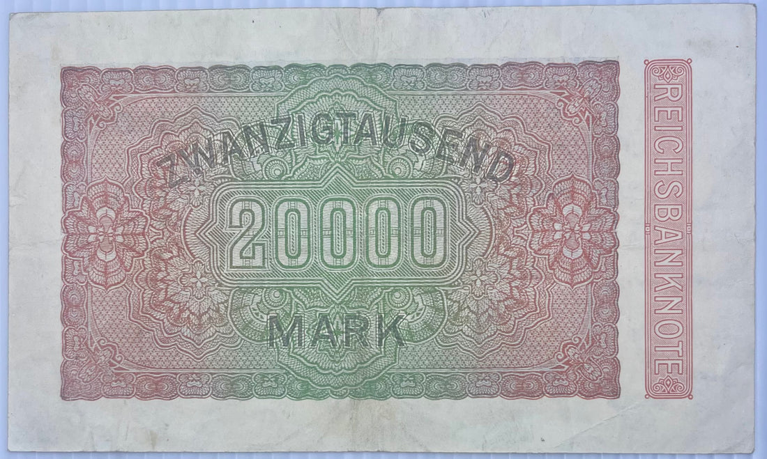Germany 20000 Mark 1923 P -85 Used World Banknote - Cool Coins & Notes