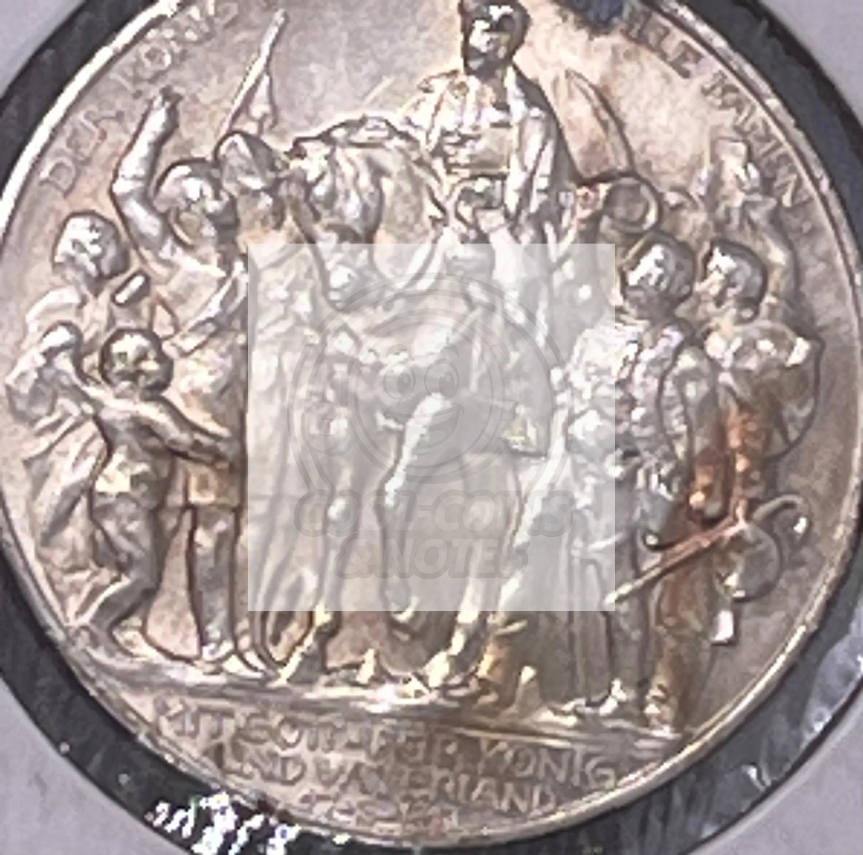 Germany - Prussia silver 2 Mark 1913A Berlin Defeat of Napoleon Commemorative AU - Cool Coins & Notes