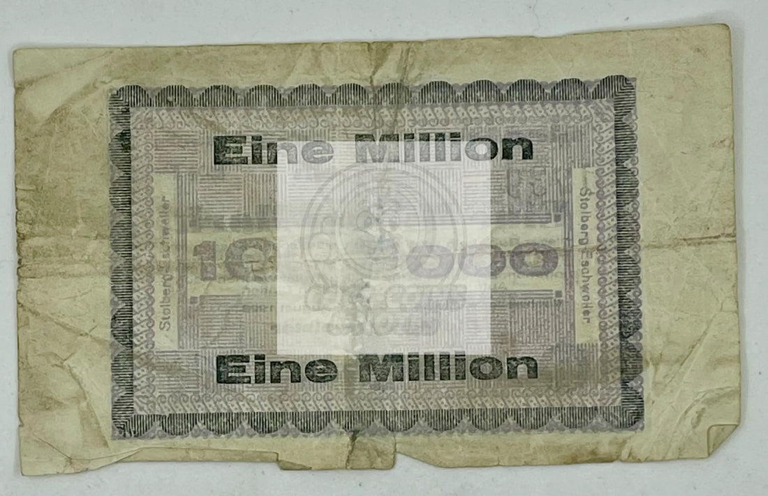 Germany / Stolberg 1 Million Mark  16.6.1923 Series A Banknote Ger.1 - Cool Coins & Notes