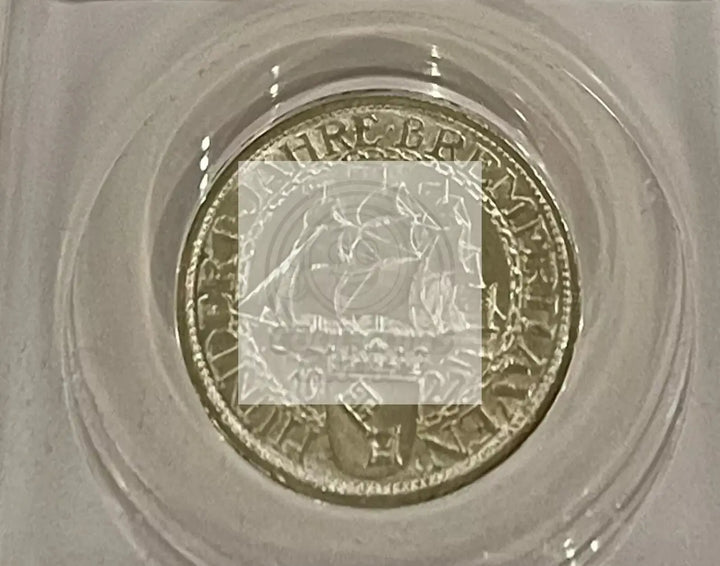 Germany Weimar Republic 1927 A Silver 3 Mark Bremerhaven MS64 ANACS SM146 - Cool Coins & Notes