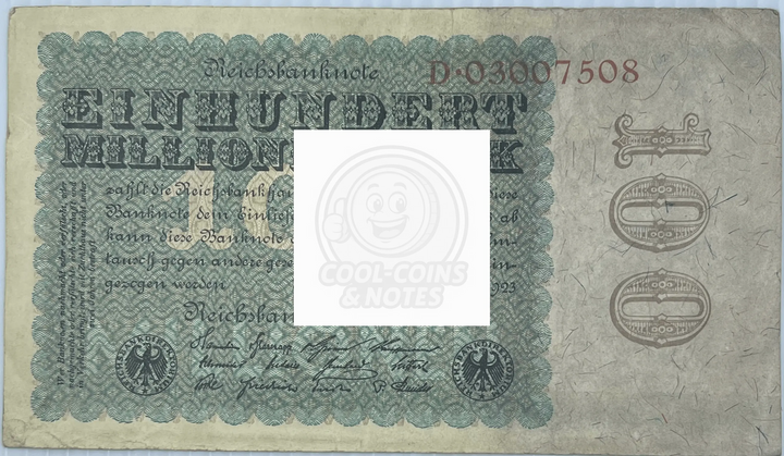 Germany propoganda note