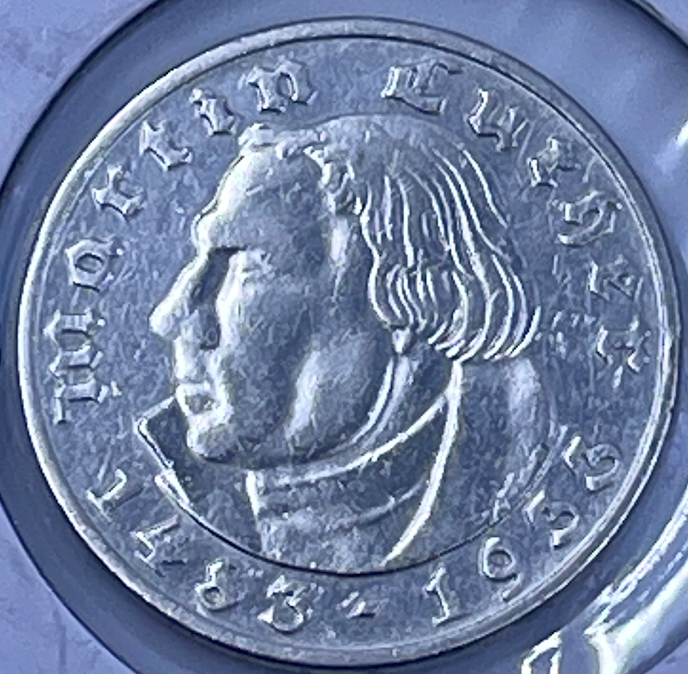 Germany, Third Reich, 1933-A 2 Mark Luther, KM-79 Coin Silver - Cool Coins & Notes