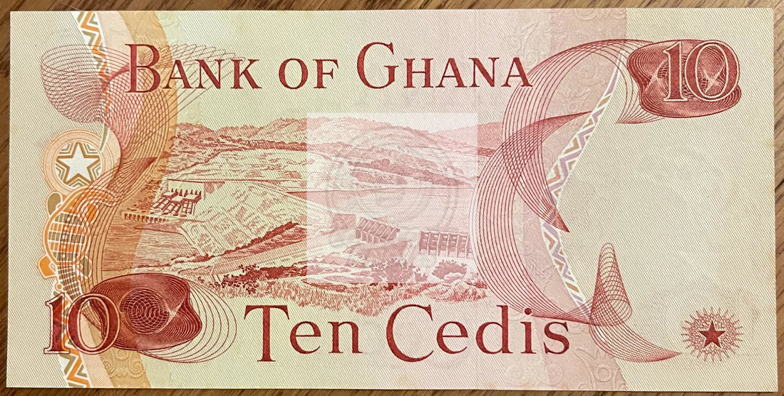 Ghana 1978 10 Cedis P-16f UNC - Cool Coins & Notes