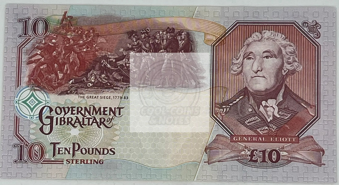 Gibraltar 2006 10 Pounds P-32a, UNC World Banknote - Cool Coins & Notes