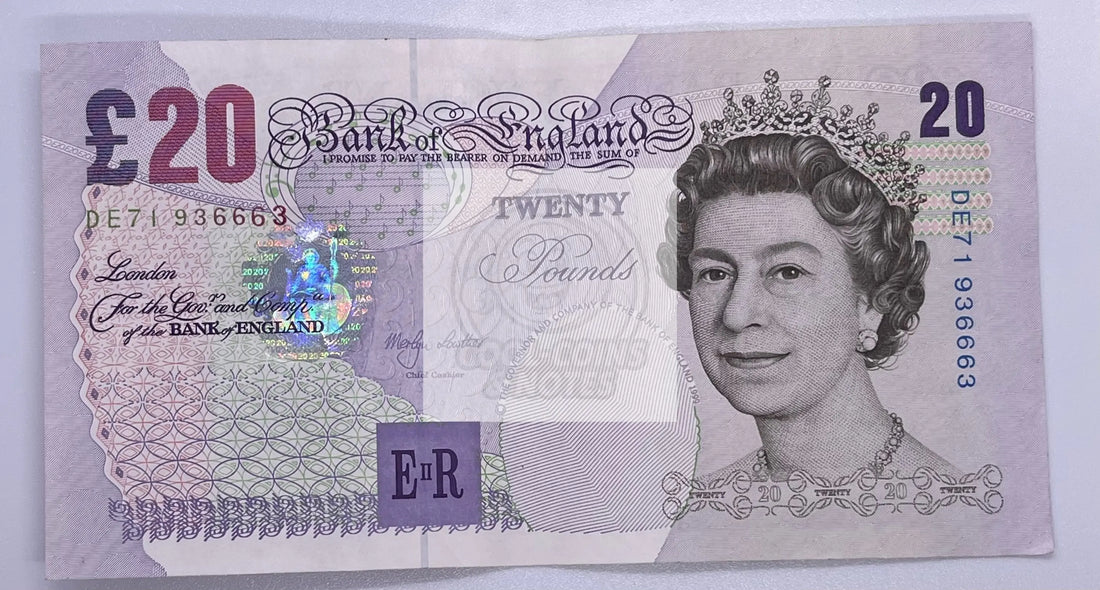 Great Britain 20 Pounds 1999 ND 2006 P 390 a, Used World Banknote - Cool Coins & Notes