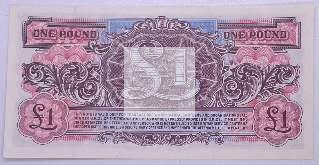 Great Britain England 1 Pound, 1948 P-M22 British Armed Forces 2nd Series Unc - Cool Coins & Notes