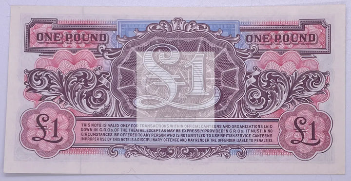 Great Britain England 1 Pound, 1948 P-M22 British Armed Forces 2nd Series Unc - Cool Coins & Notes