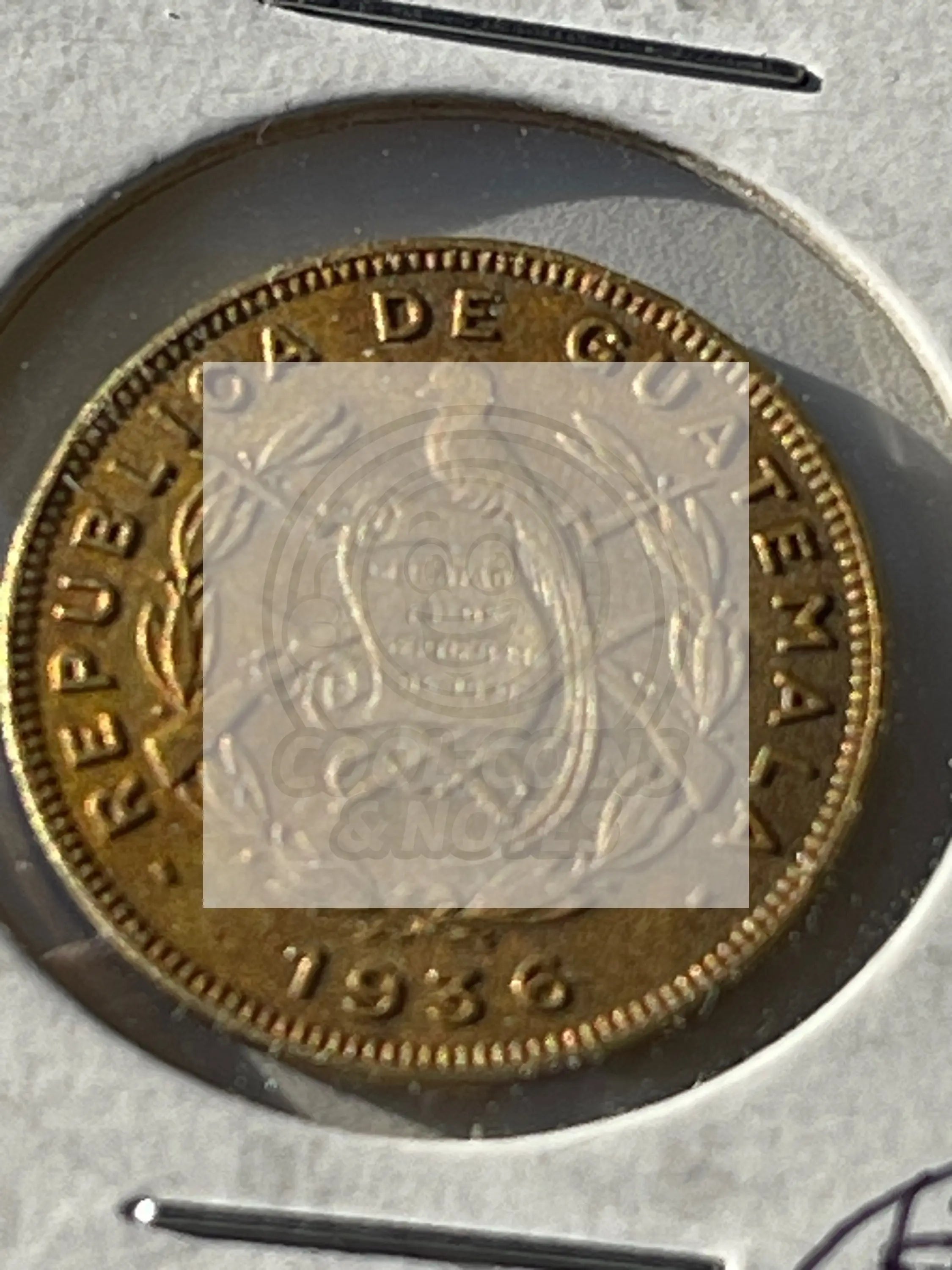 Guatemala 1 Centavo 1936 KM-249  Coin Beautiful - Cool Coins & Notes