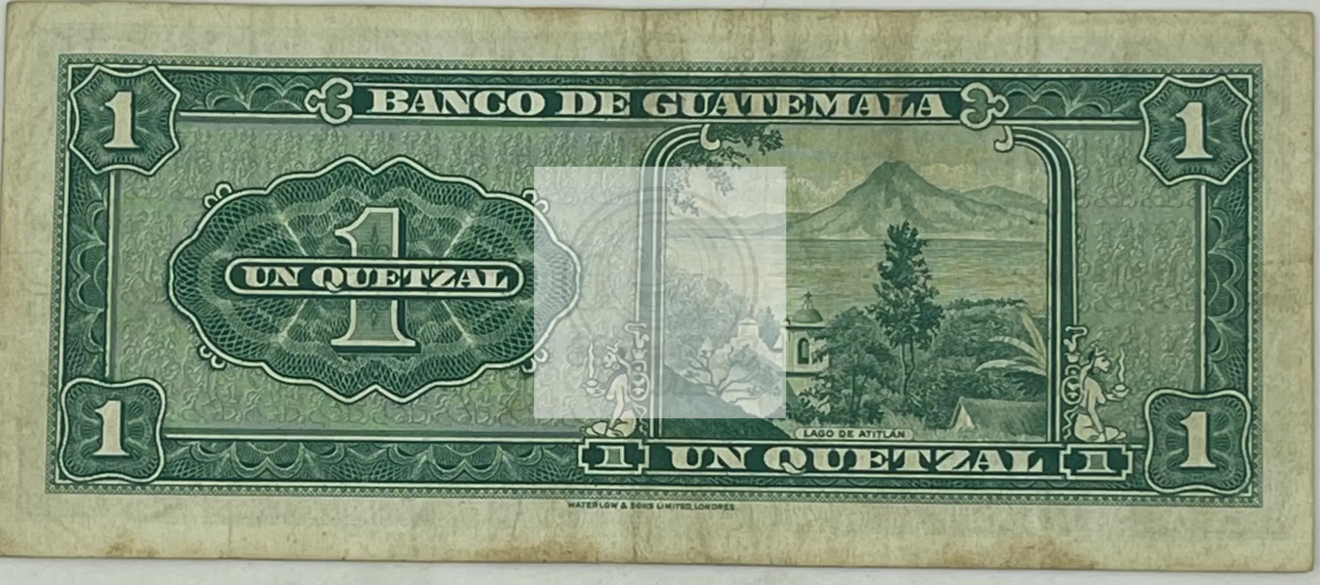 Guatemala 1 Quetzal, 1961 P-43c, Used Banknote - Cool Coins & Notes