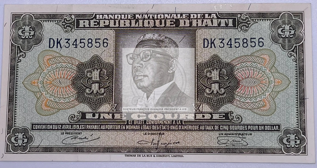 HAITI 1 GOURDE 1979-84  P 239, Banknote Used - Cool Coins & Notes
