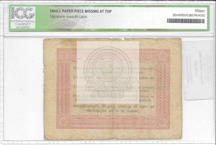 Hungary 1848 5 Forint  P-s116 ICG 15 VG/F - Cool Coins & Notes