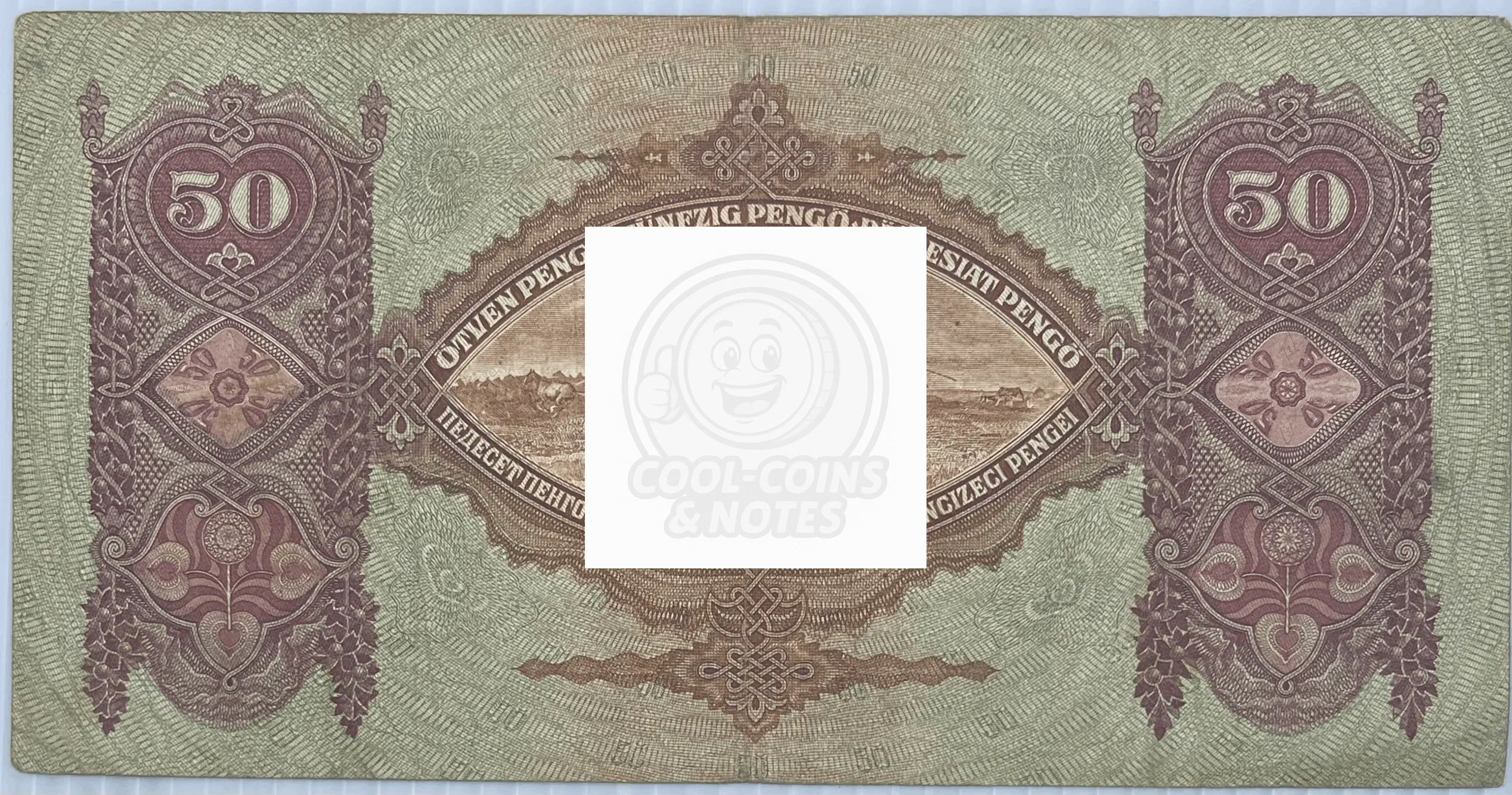 Hungary 1932 50 Pengo P-99 Used World Banknote Currency