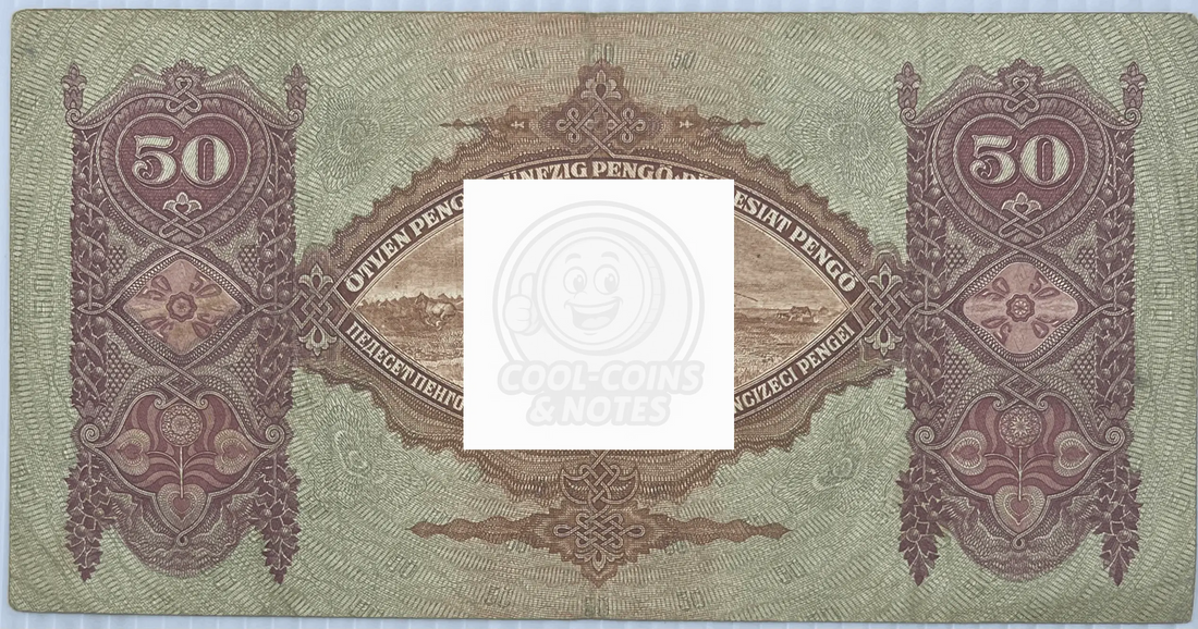 Hungary 1932 50 Pengo P-99 Used World Banknote Currency