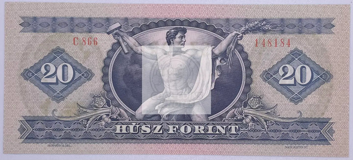 Hungary 20 Forint, 1975 P-169 Used World Banknote - Cool Coins & Notes
