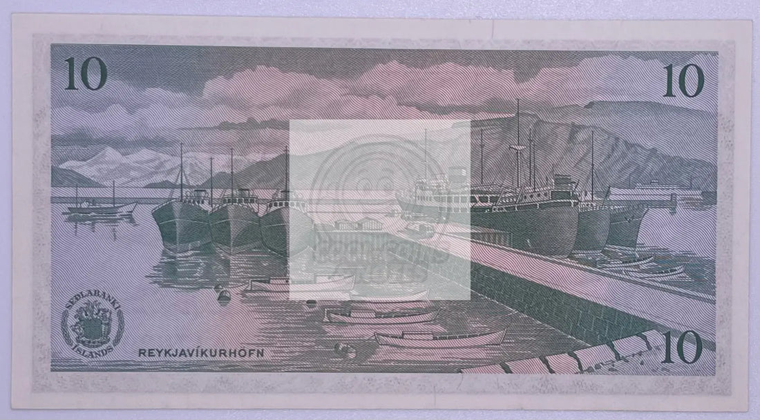 ICELAND 10 Kroner 1961 P-42, Used WorldBanknote - Cool Coins & Notes