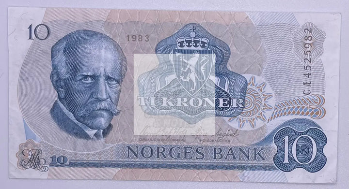 Iceland 10 Kroner 1983 P48a - Cool Coins & Notes