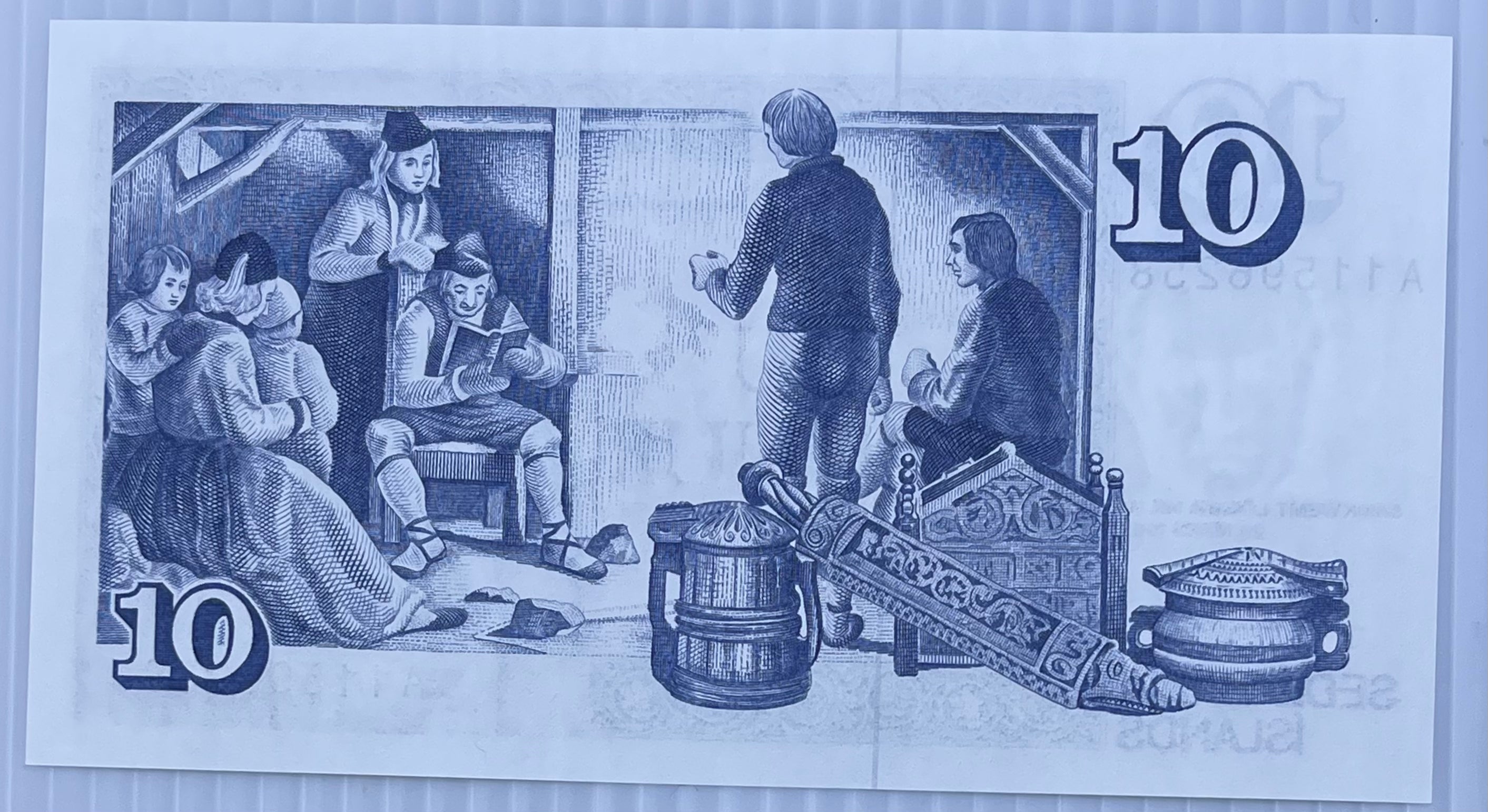 Iceland 1961 10 Kroner P-48a UNC World Banknote Currency - Cool Coins & Notes