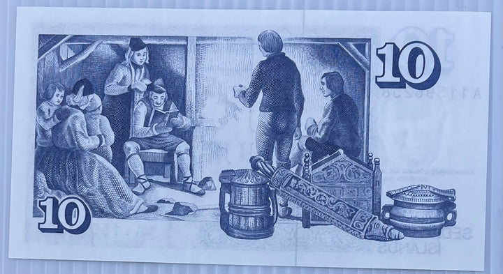 Iceland 1961 10 Kroner P-48a UNC World Banknote Currency - Cool Coins & Notes