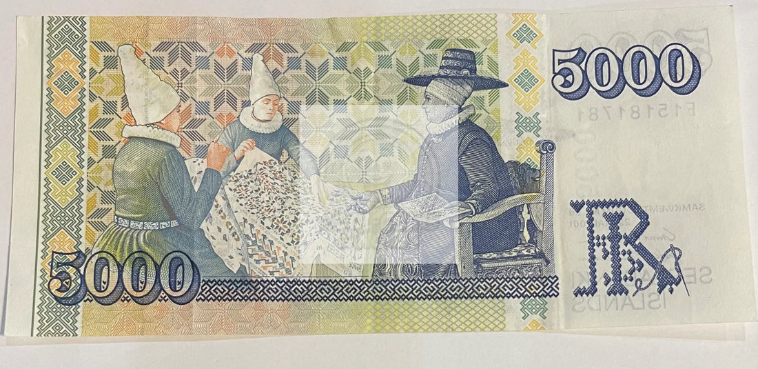Iceland 2001 5000 Kronur P-60a, Used World Banknote - Cool Coins & Notes