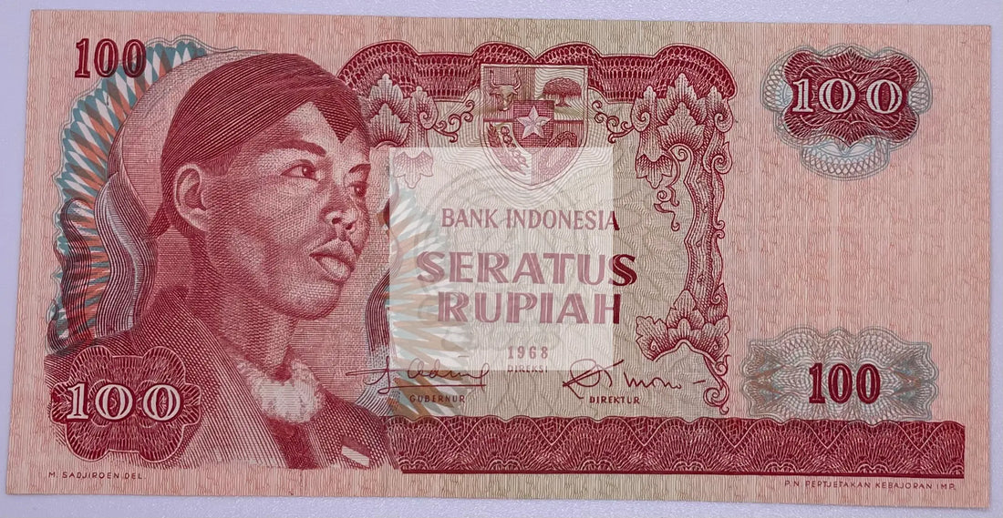 Duit Rp100 Indonesia 100 Rupiah AU P-108 Banknote - Cool Coins & Notes
