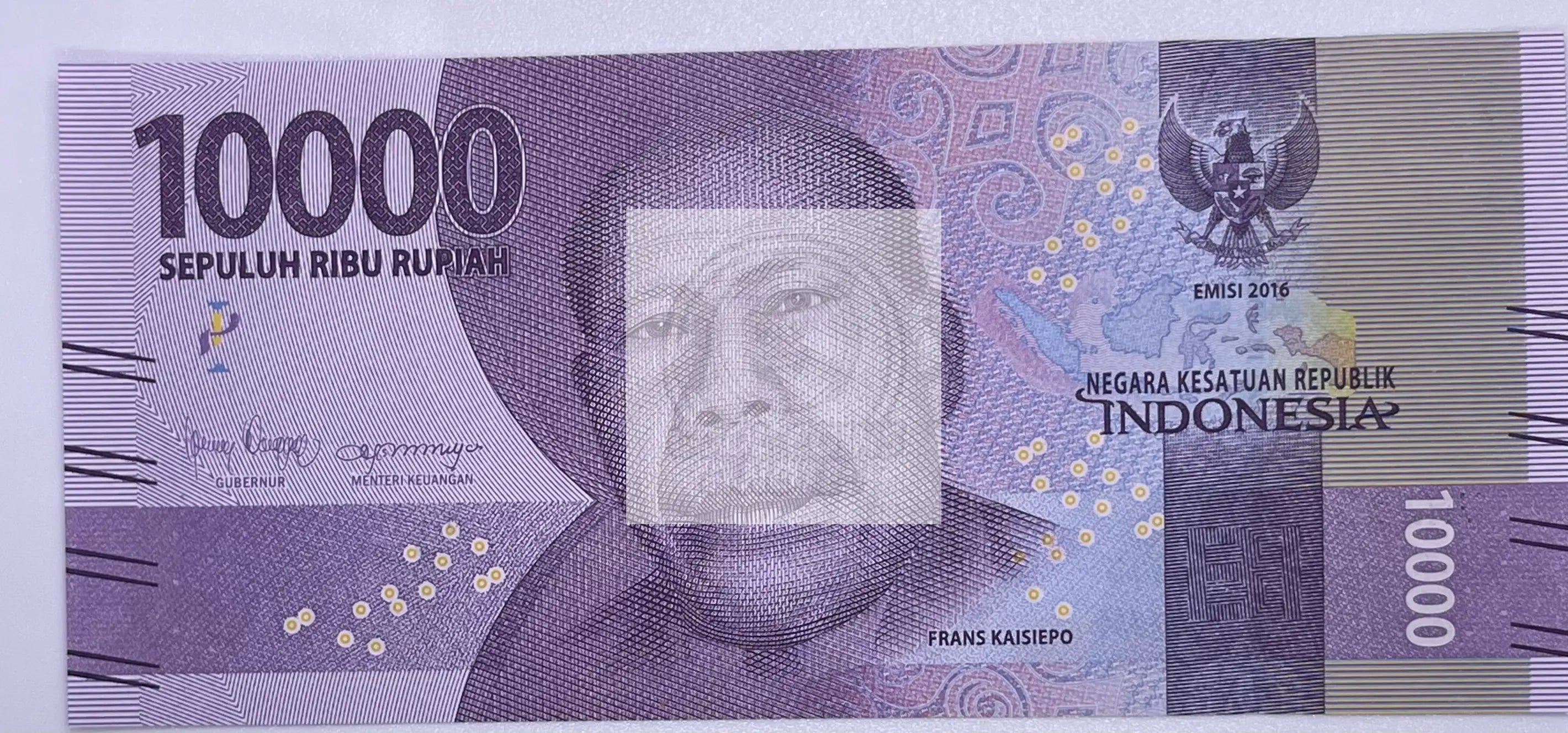 Indonesia 10,000 Rupiah P-157 2016 banknote showcasing cultural and natural motifs