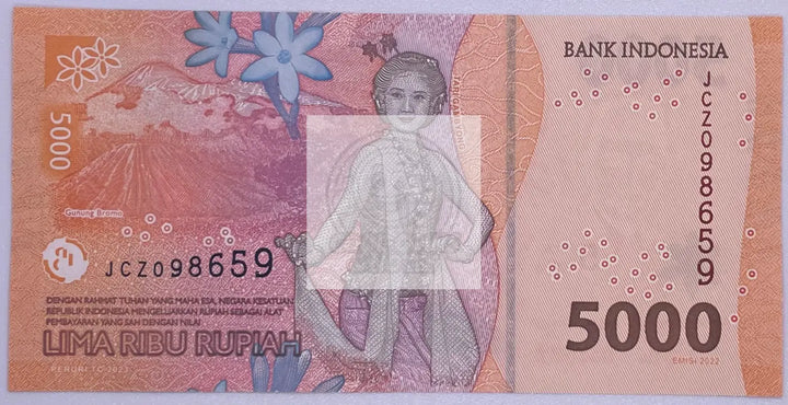 Indonesia 5,000 Rupiah Banknote, 2023, P-164a.2, UNC - Cool Coins & Notes