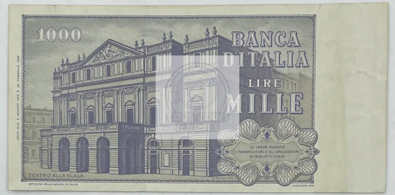 Italy 1971 1000 Lire P101b, Used Banknote - Cool Coins & Notes