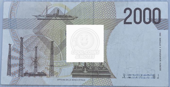 Italy 1990 2000 Lira P-115a Used