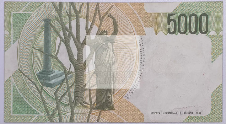 Italy 5000 Lire, 1985, P-111c, Used Banknote - Cool Coins & Notes