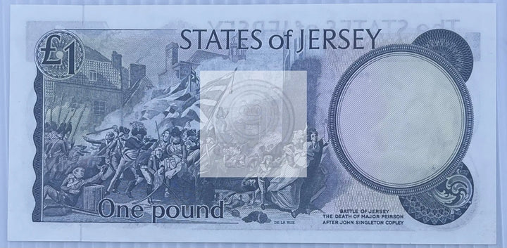 Jersey 1976-1988 1 Pound P-11b UNC QEII World Banknote - Cool Coins & Notes