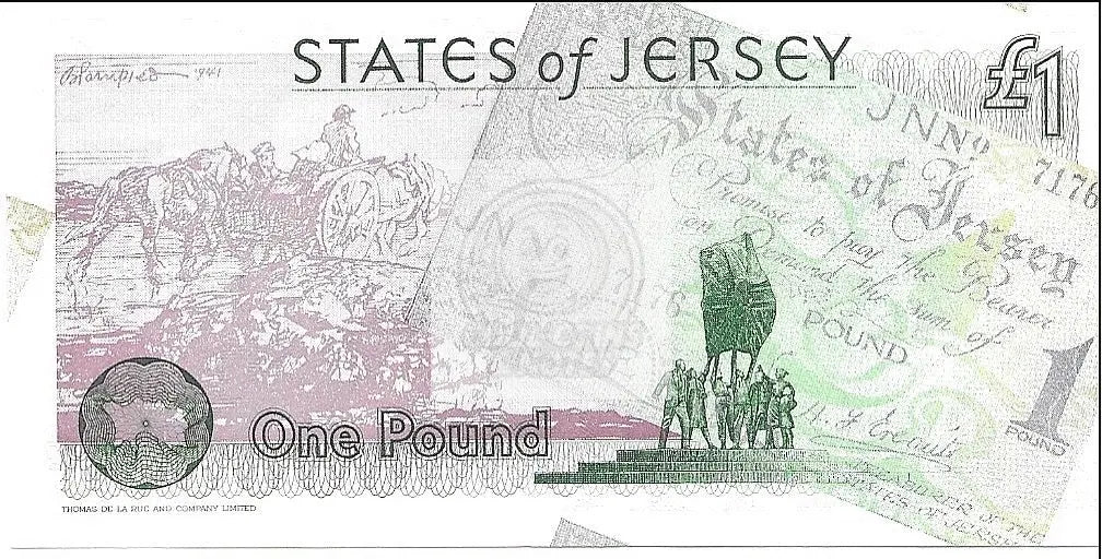 Jersey, 1 pound, 1995, P-25a UNC - Cool Coins & Notes