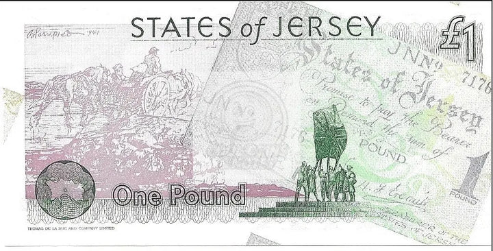 Jersey, 1 pound, 1995, P-25a UNC - Cool Coins & Notes