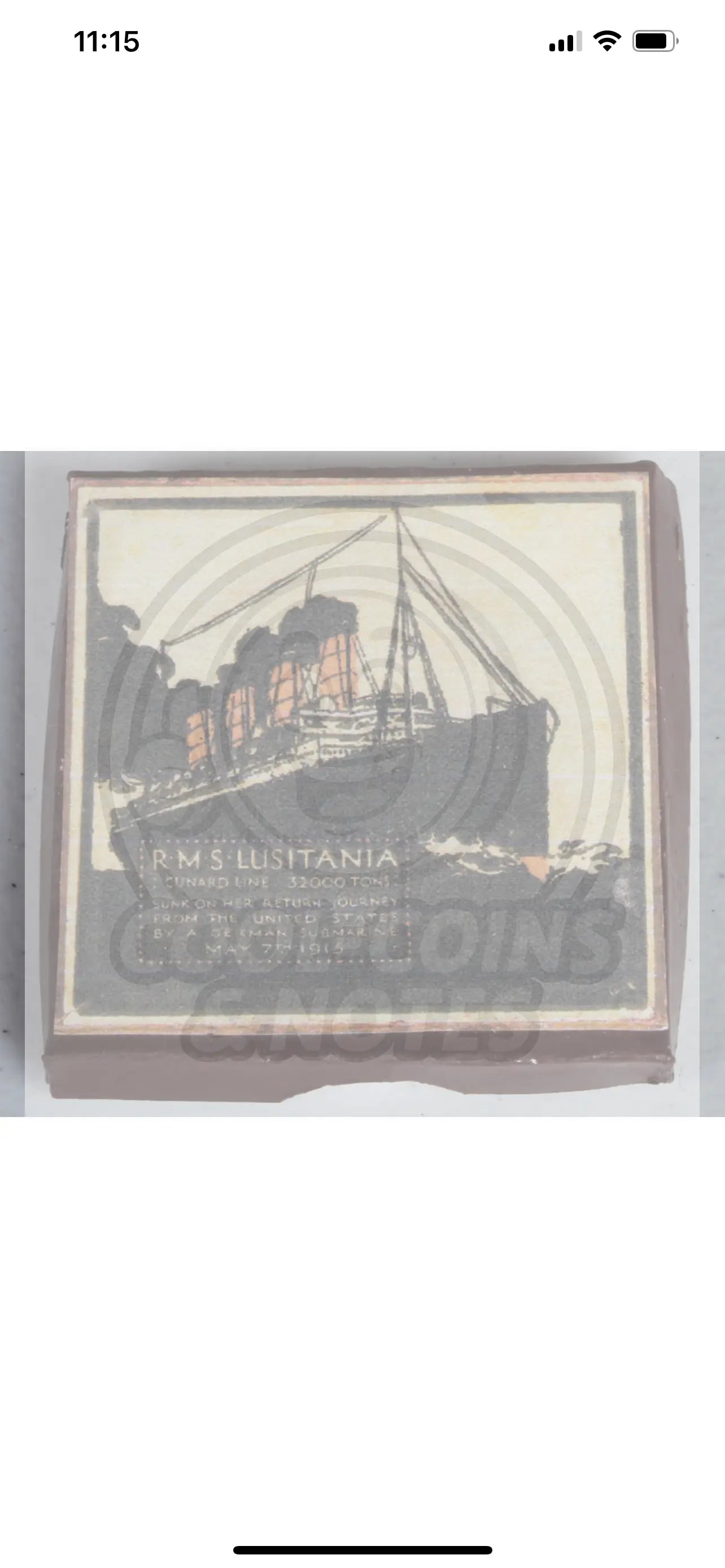 KARL GOETZ BRITISH MEDAL + BOX + LEAFLET SINKING CUNARD LINE LUSITANIA DISASTER - Cool Coins & Notes