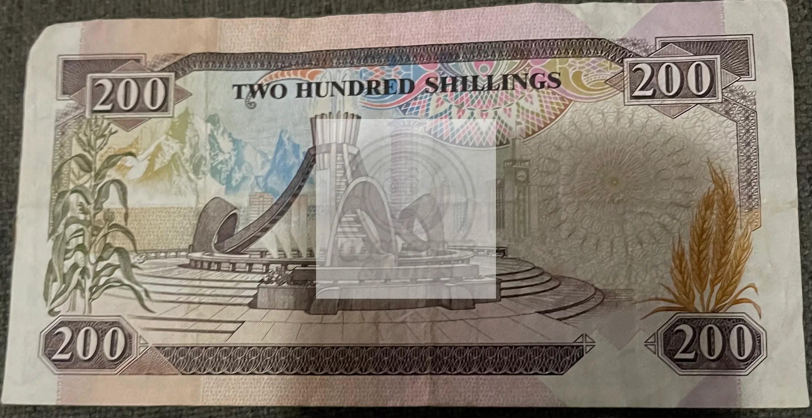 Kenya 200 Shillings 1-7-1989 Pick 29.a ,Circulated Banknote - Cool Coins & Notes