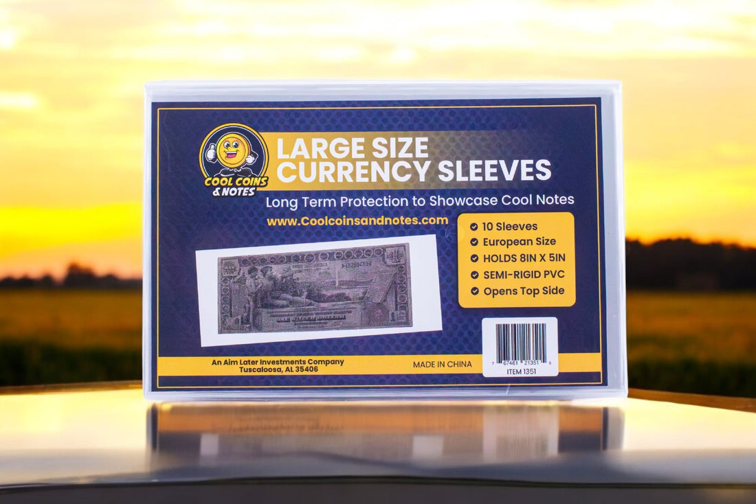 10 Banknote Currency Sleeves Rigid Large European Size Topload Holders Notes Cool Coins & Notes