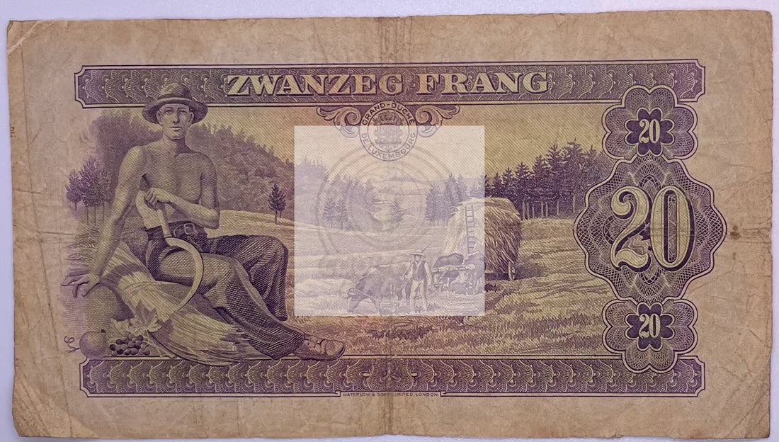 Luxembourg 1943 20 Francs P-42a.1 - Cool Coins & Notes