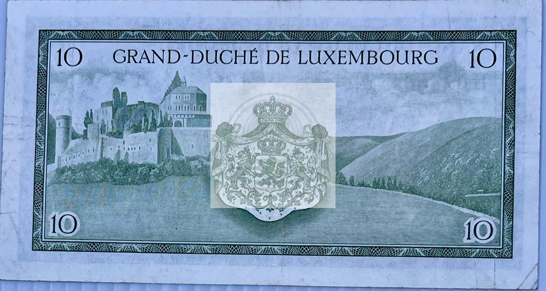 Luxembourg 1954 10 Francs P-48 Used World Banknote - Cool Coins & Notes