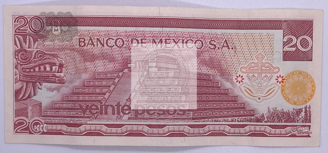 MEXICO 20 PESOS 1976  Mexico  UNC P64c - Cool Coins & Notes