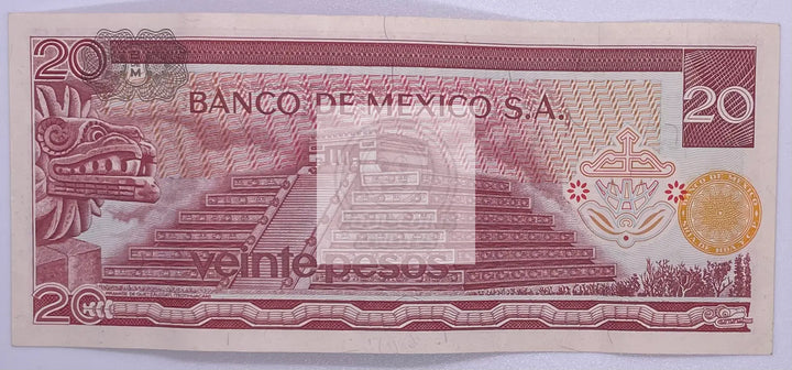 MEXICO 20 PESOS 1976  Mexico  UNC P64c - Cool Coins & Notes