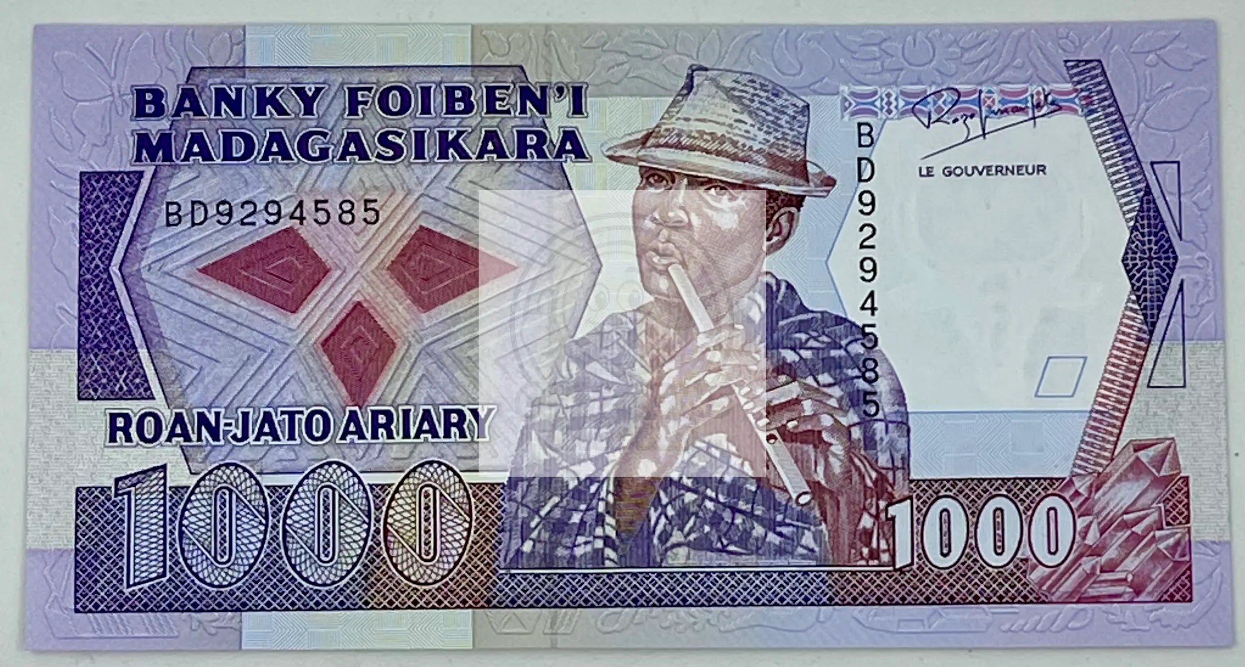 Madagascar 1000 FRANCS P-72 ND 1988, UNC - Cool Coins & Notes